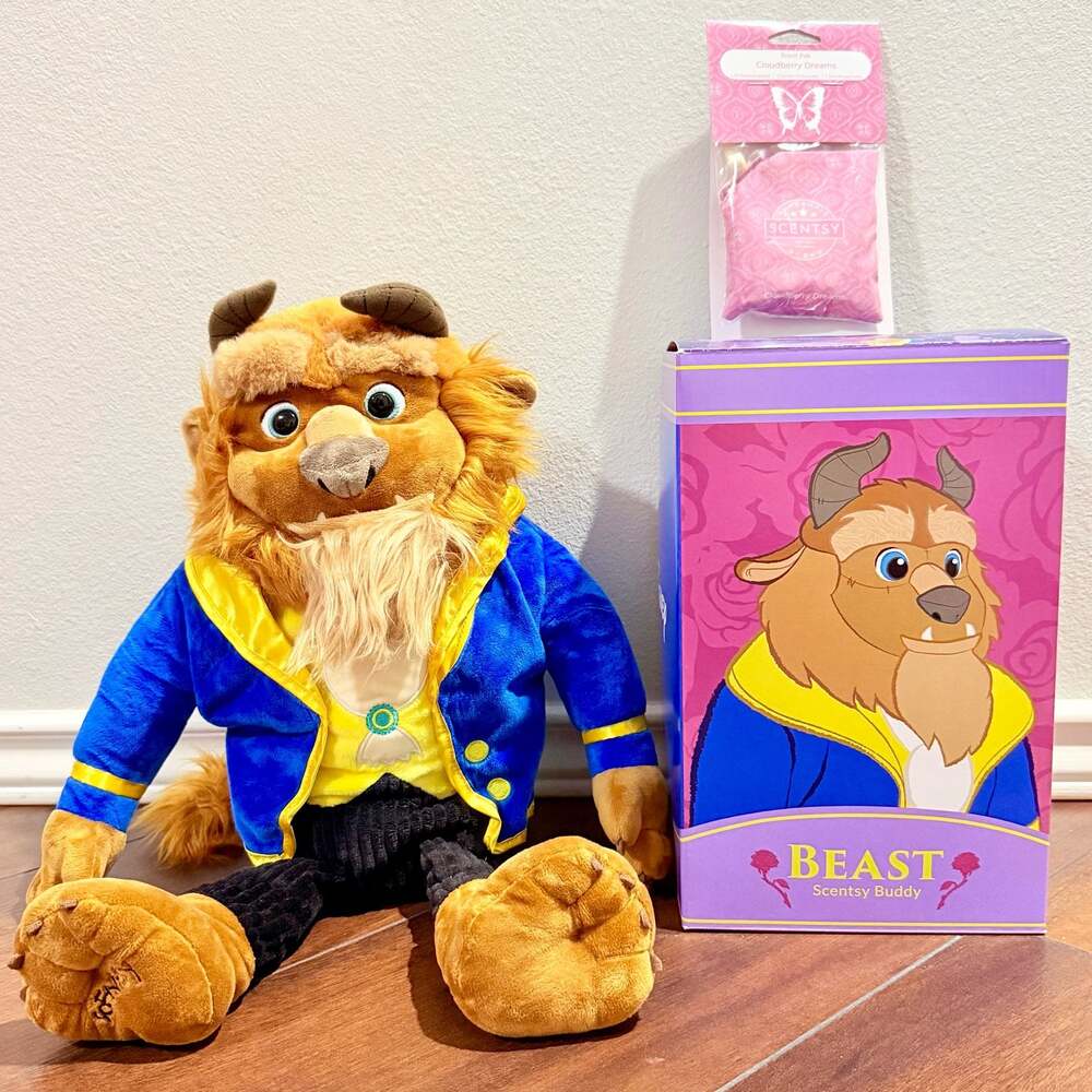 Disney Beauty and the Beast Scentsy Buddy Plush with Box and Scent Pak